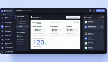 Feature-rich automation dashboard